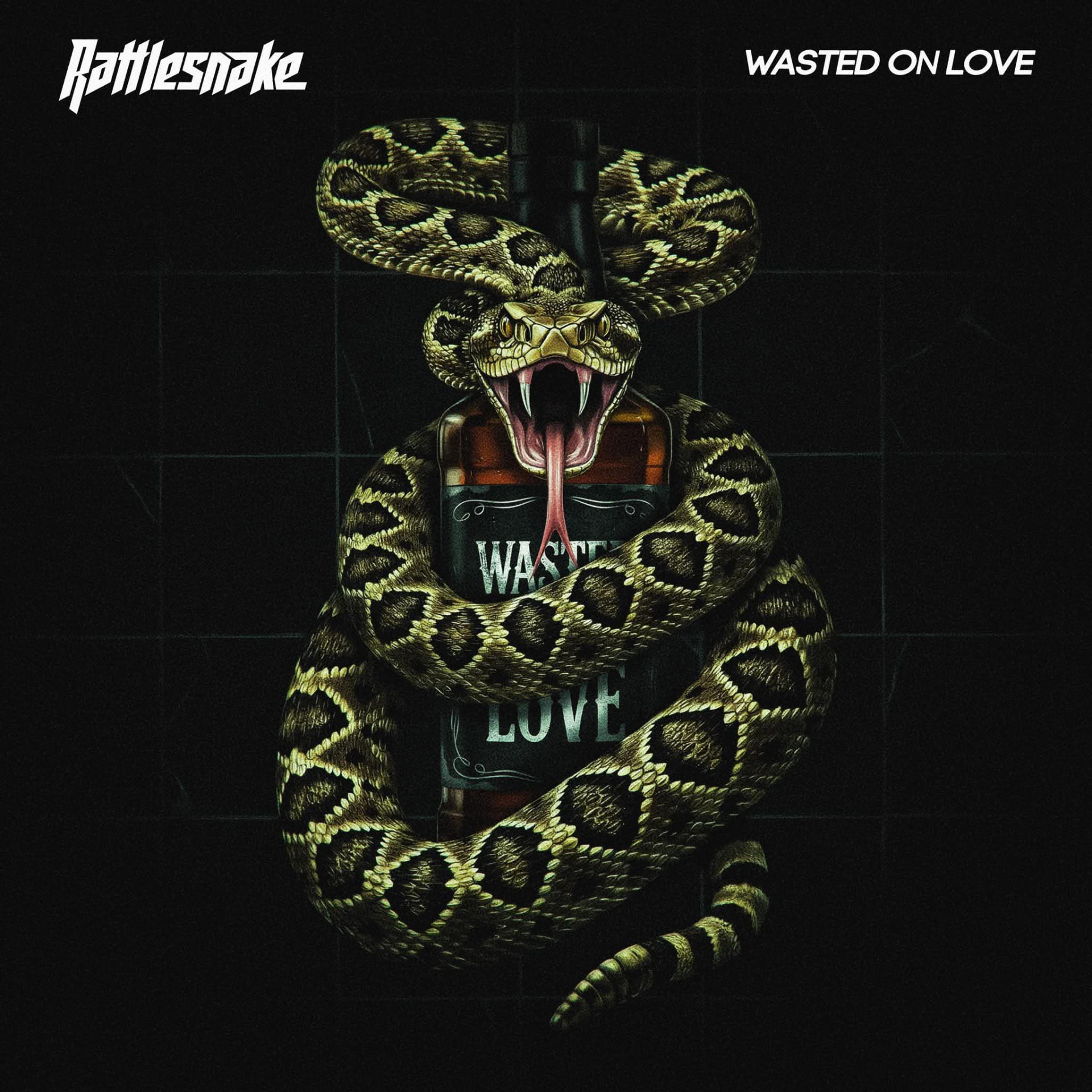 Rattlesnake — Wasted on Love, single cover